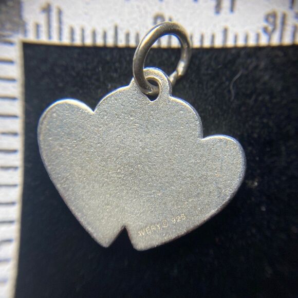 I LOVE US, Sterling Silver Double Heart Charm, James Avery, #71 - Picture 3 of 6